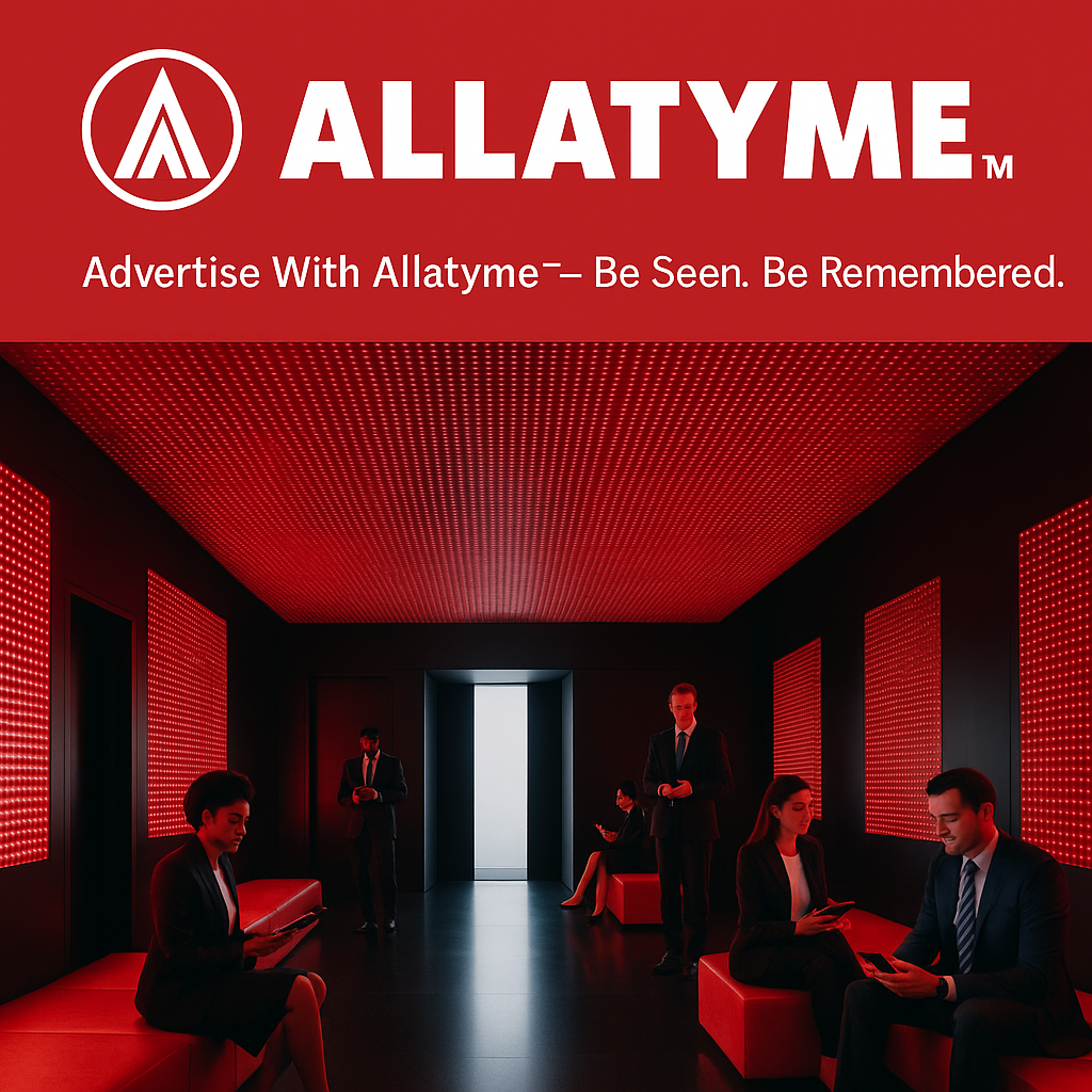 Modern Business Space in Red Lighting