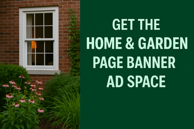 🏡 Home & Garden Page Banner Ad Space